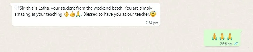 digital marketing internship 565 Testimonial
