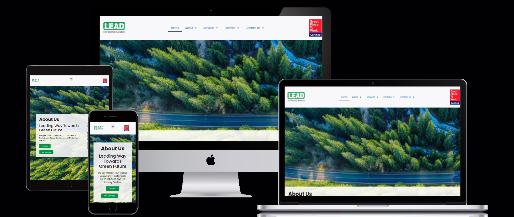 Digital marketing case study for sustainability company all devices black 1 LCSind.org new website
